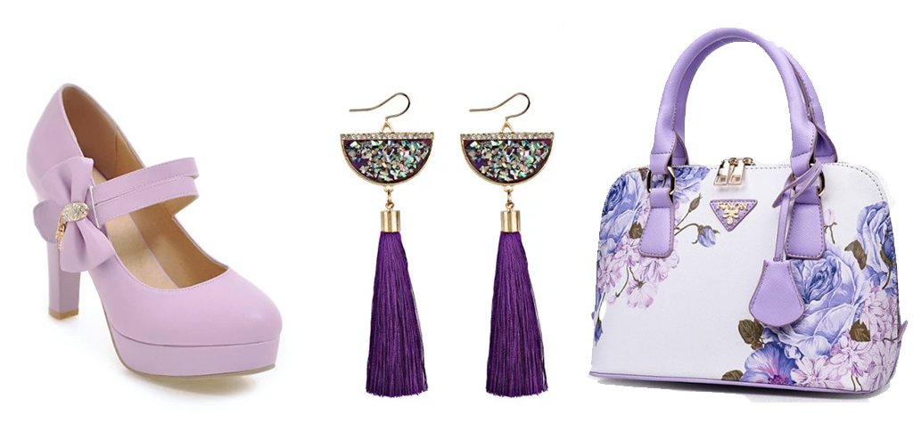 Accesorios color morado violet
